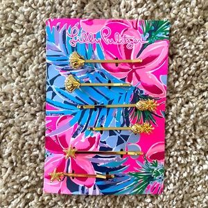 Lilly Pulitzer beach themed hair pins